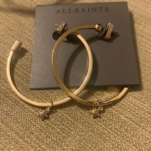 ALLSAINTS
Star Charm Hoop Earrings